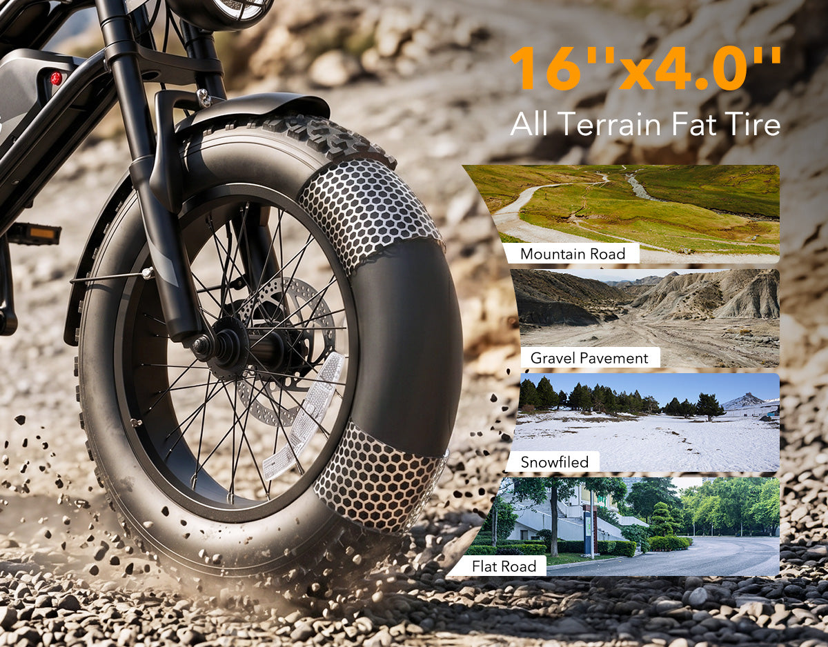 Spark D2 16x4.0" Moped-Style E-Bike