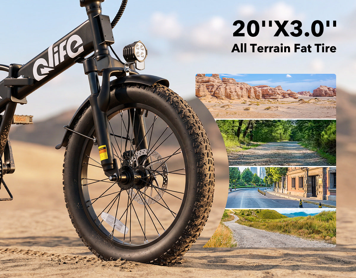 Hunter All-Terrain Folding Electric Bike for Adults