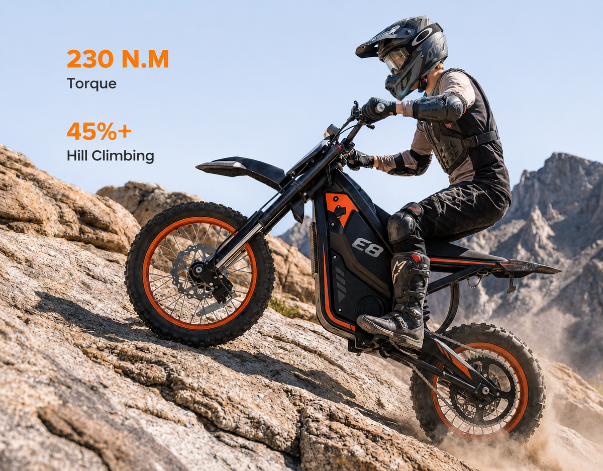 Vela E8 Electric Dirt Bike for Teens & Adults