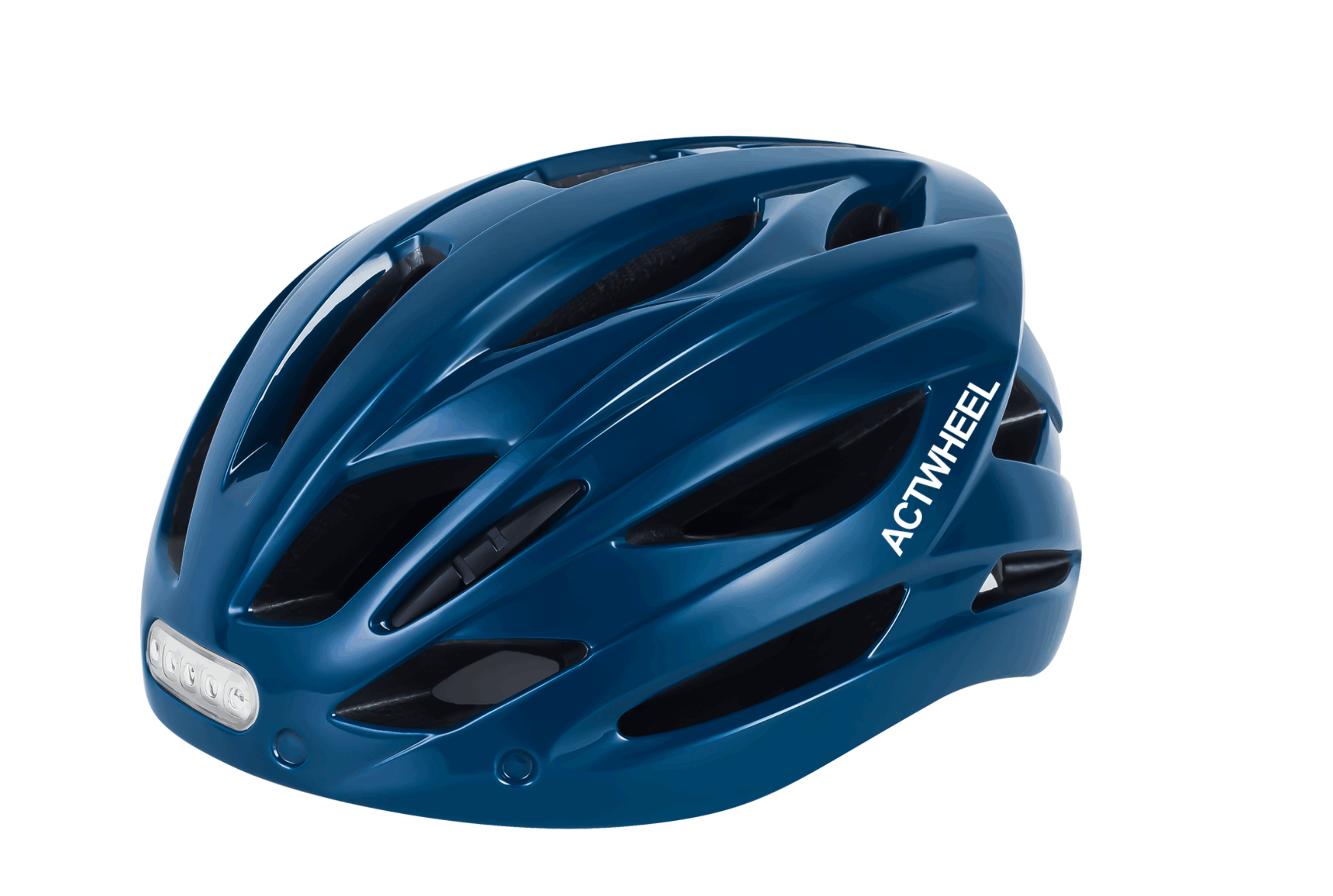 ACTWHEEL Adult Bike Helmet with USB Rechargeable LED Front and Back Light
