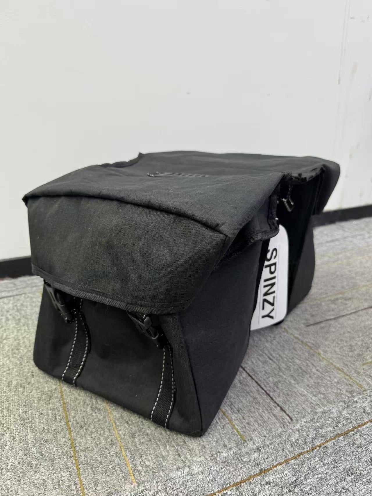 SPINZY Bike Panniers Bag – Large Capacity Saddlebags Adapted for Bicycles, Pannier Bags for Bicycles, Rear Rack Ebike Saddle Bags, Bike Rack Bag, Black