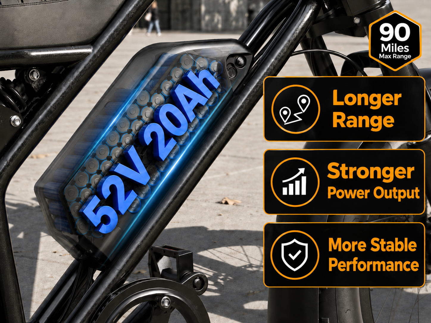 Spark Max Dual Motor 20x4.0" Hydraulic Brakes Moped-Style E-Bike