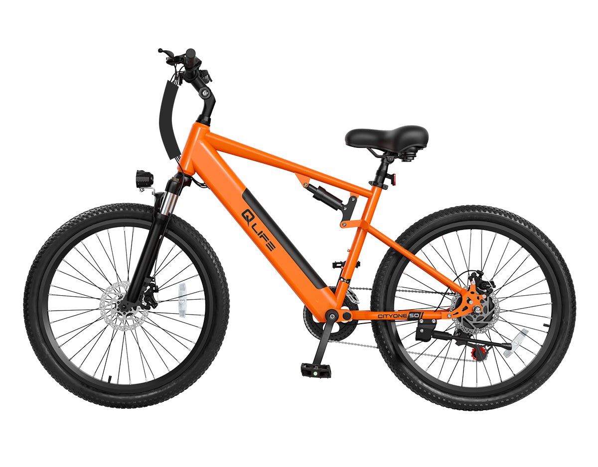 Cityone Step Over Ultra Full Suspension Mountain eBike for Adults