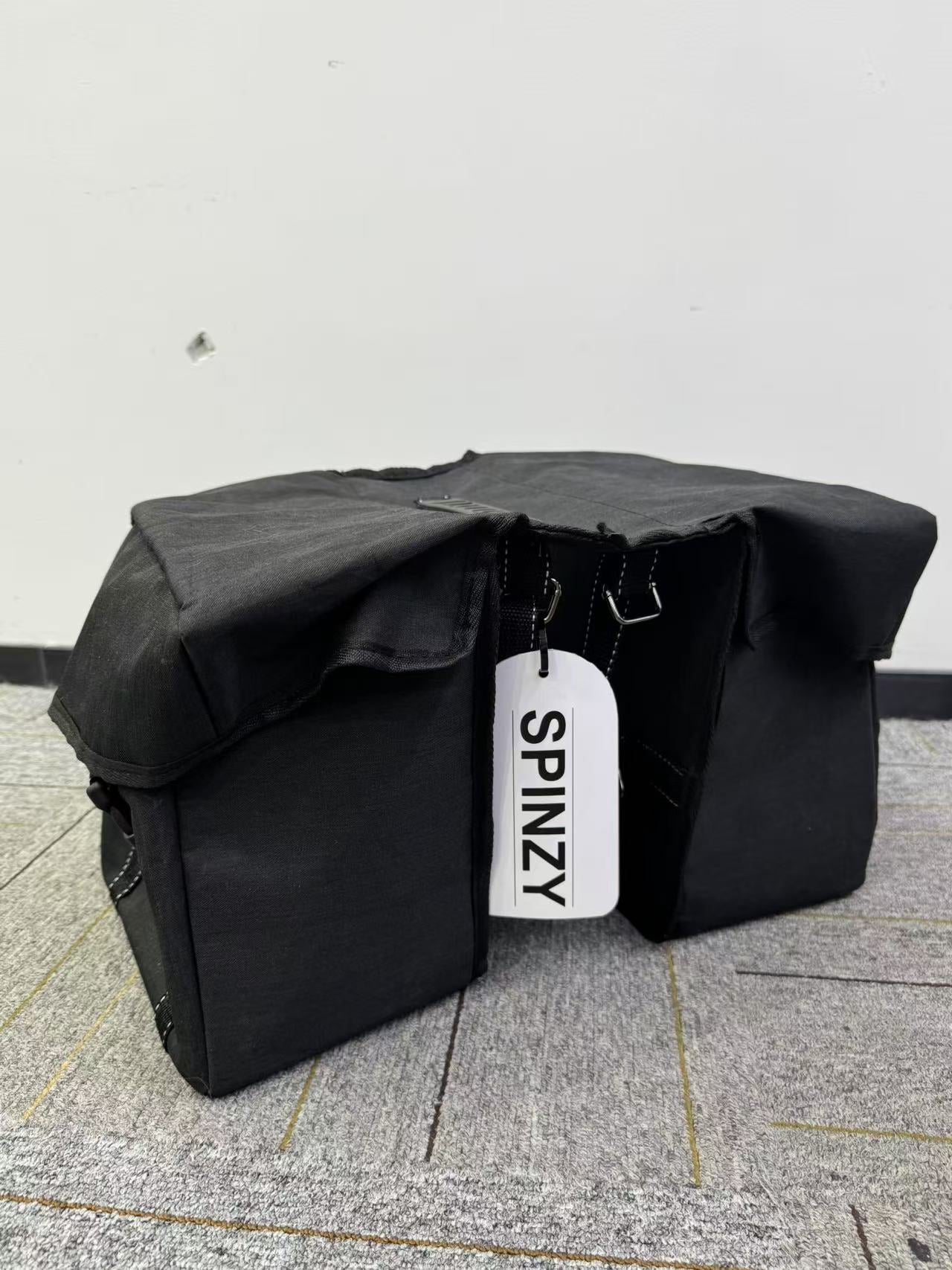 SPINZY Bike Panniers Bag – Large Capacity Saddlebags Adapted for Bicycles, Pannier Bags for Bicycles, Rear Rack Ebike Saddle Bags, Bike Rack Bag, Black