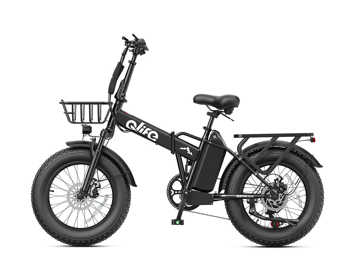 Hunter Plus All-Terrain Folding Electric Bike for Adults