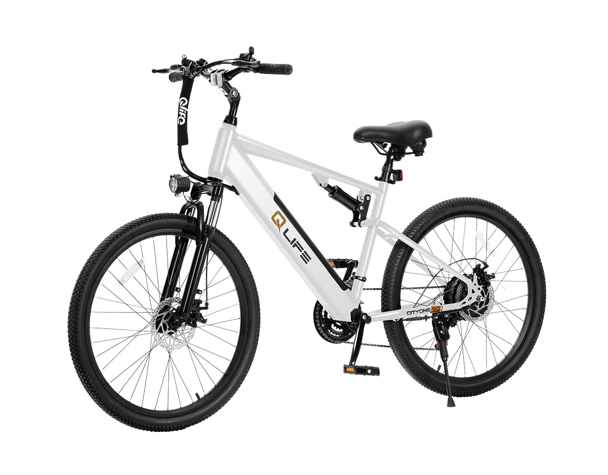 Cityone Step Over Ultra Full Suspension Mountain eBike for Adults