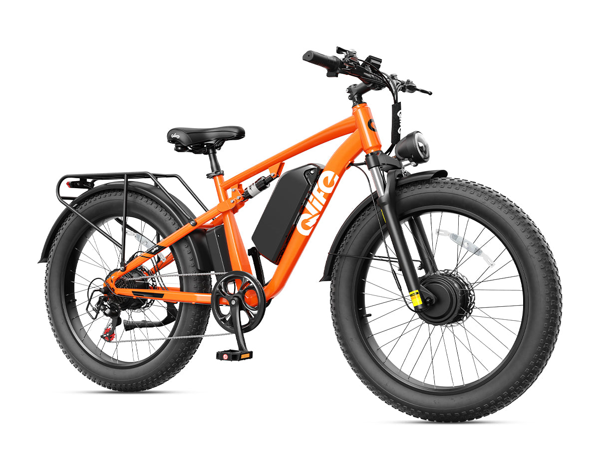 Racer Max Dual Motor 26x4.0'' Fat Tire Electric Bike for Adults