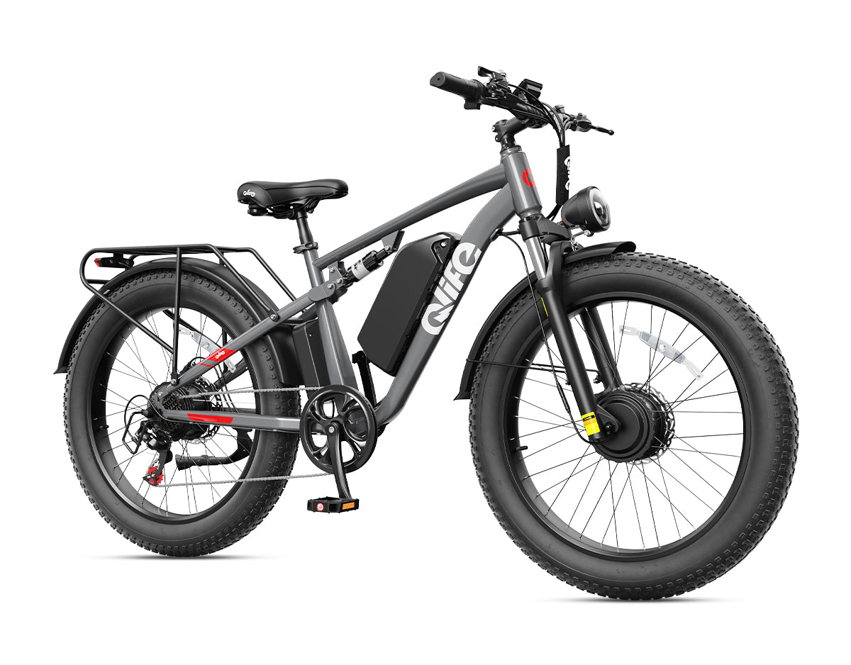 Racer Max Dual Motor 26x4.0'' Fat Tire Electric Bike for Adults