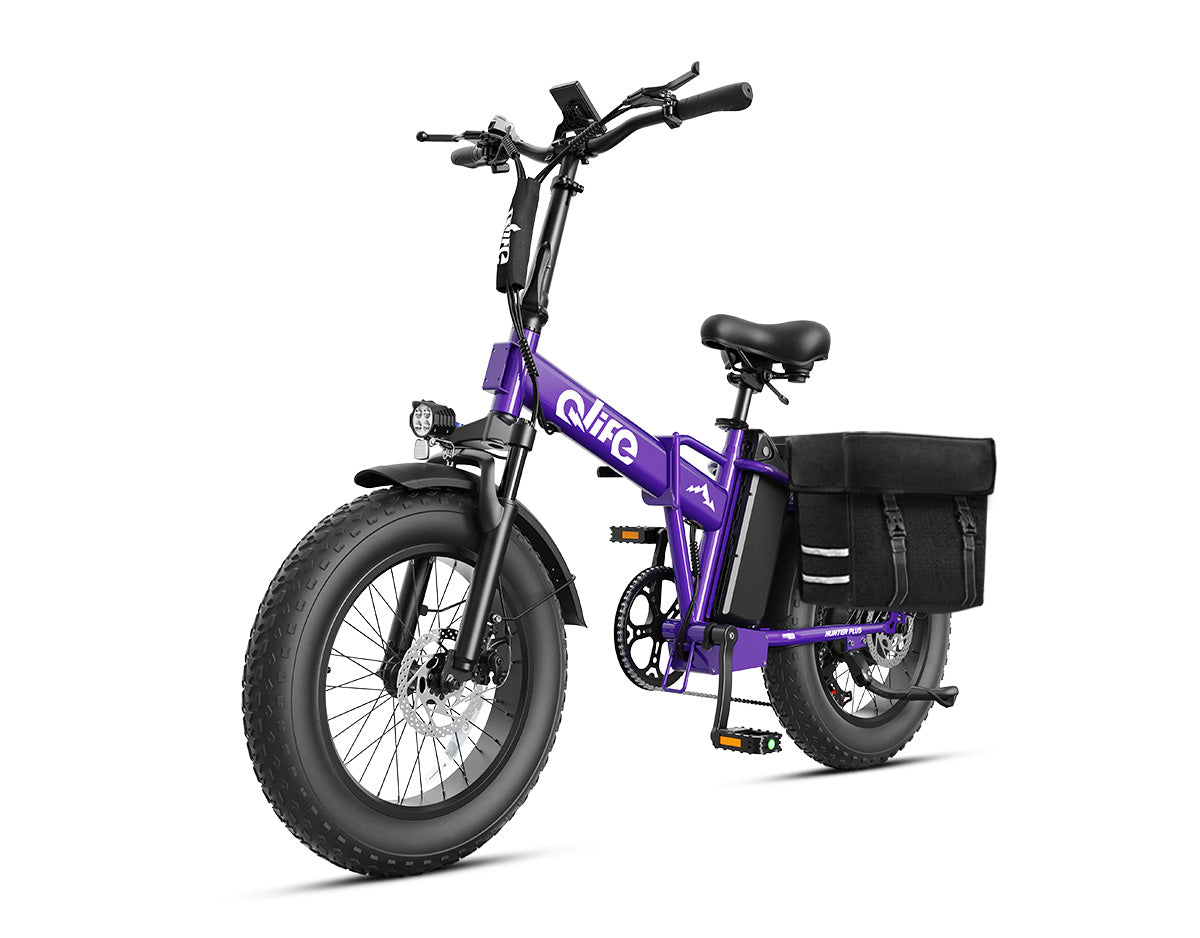 Hunter Plus All-Terrain Folding Electric Bike for Adults