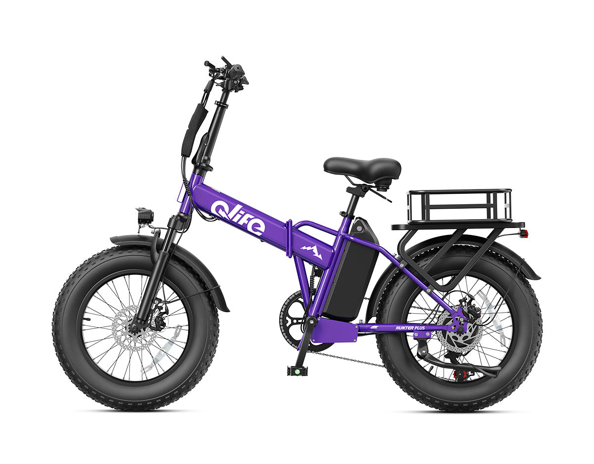 Hunter Plus All-Terrain Folding Electric Bike for Adults