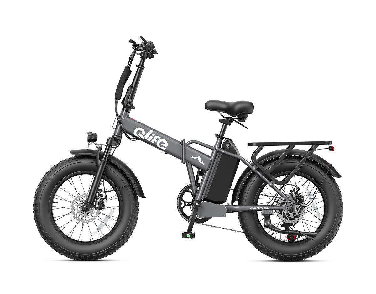 Hunter Plus All-Terrain Folding Electric Bike for Adults
