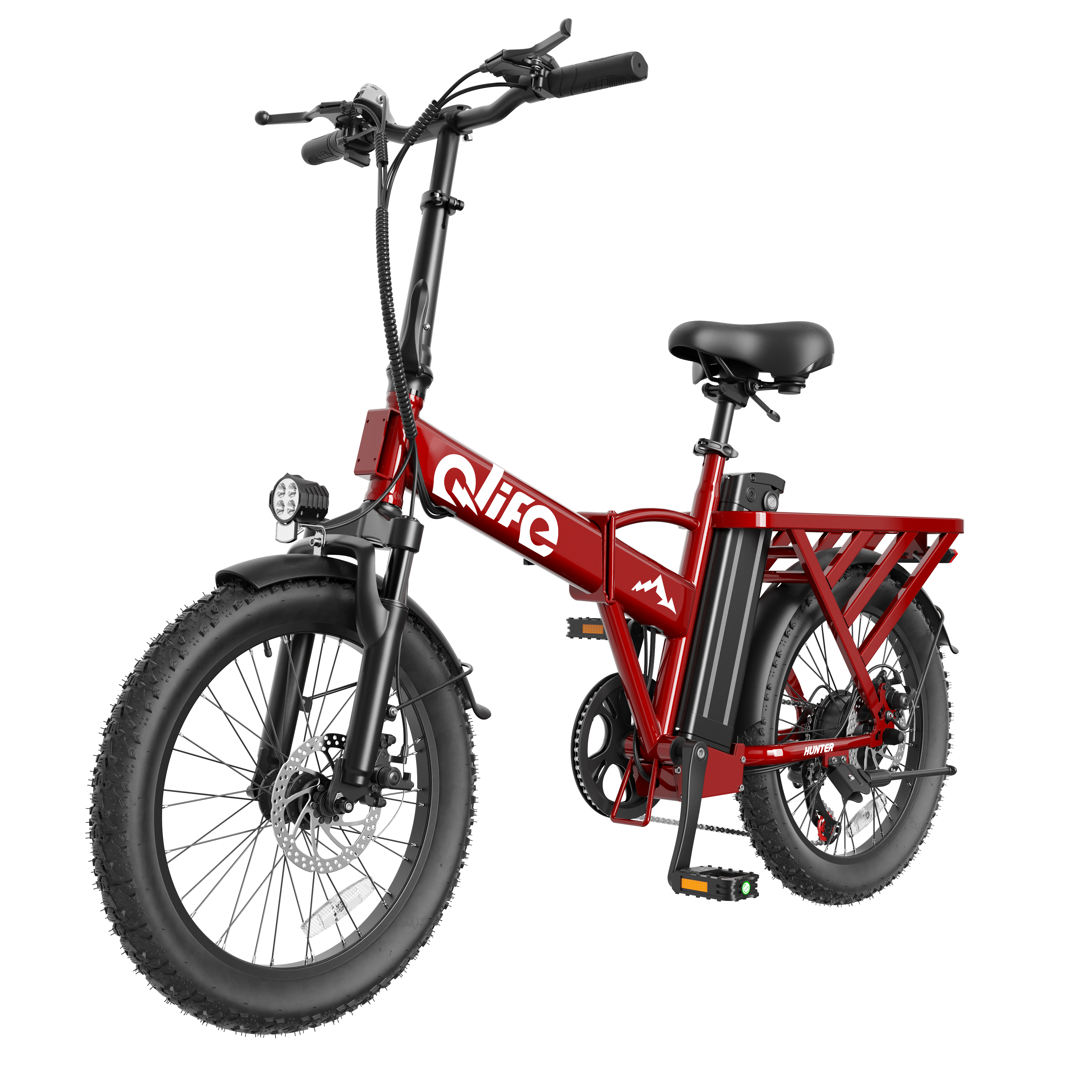 Hunter All-Terrain Folding Electric Bike for Adults