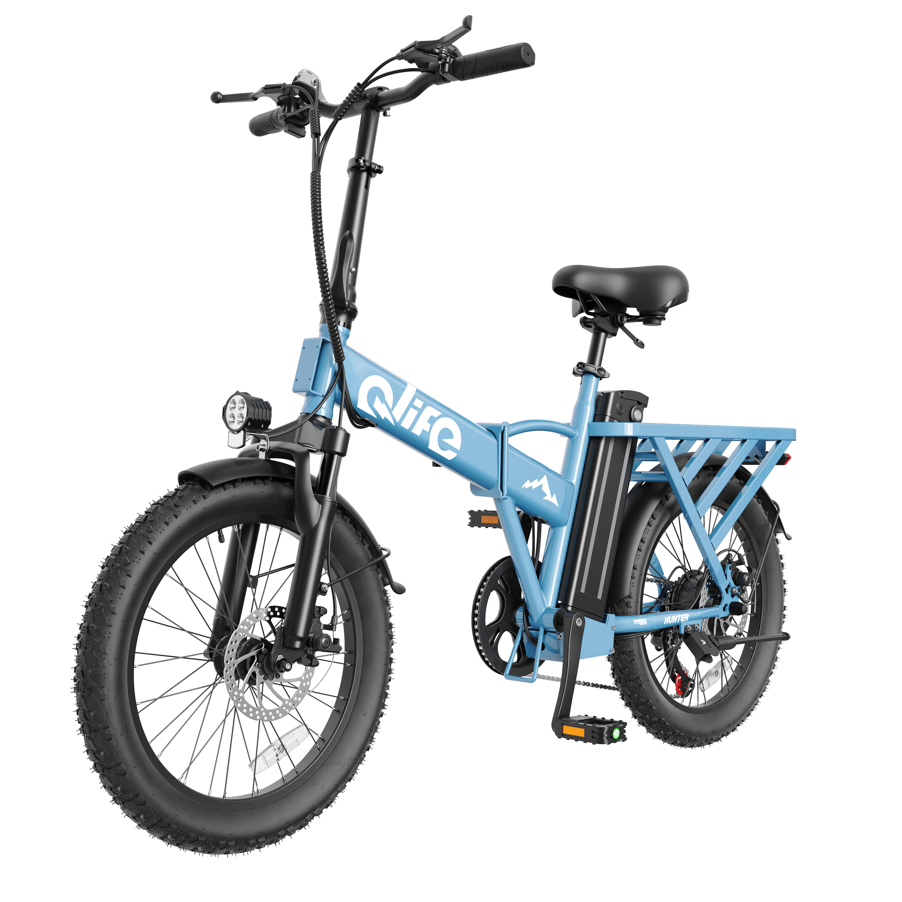 Hunter All-Terrain Folding Electric Bike for Adults