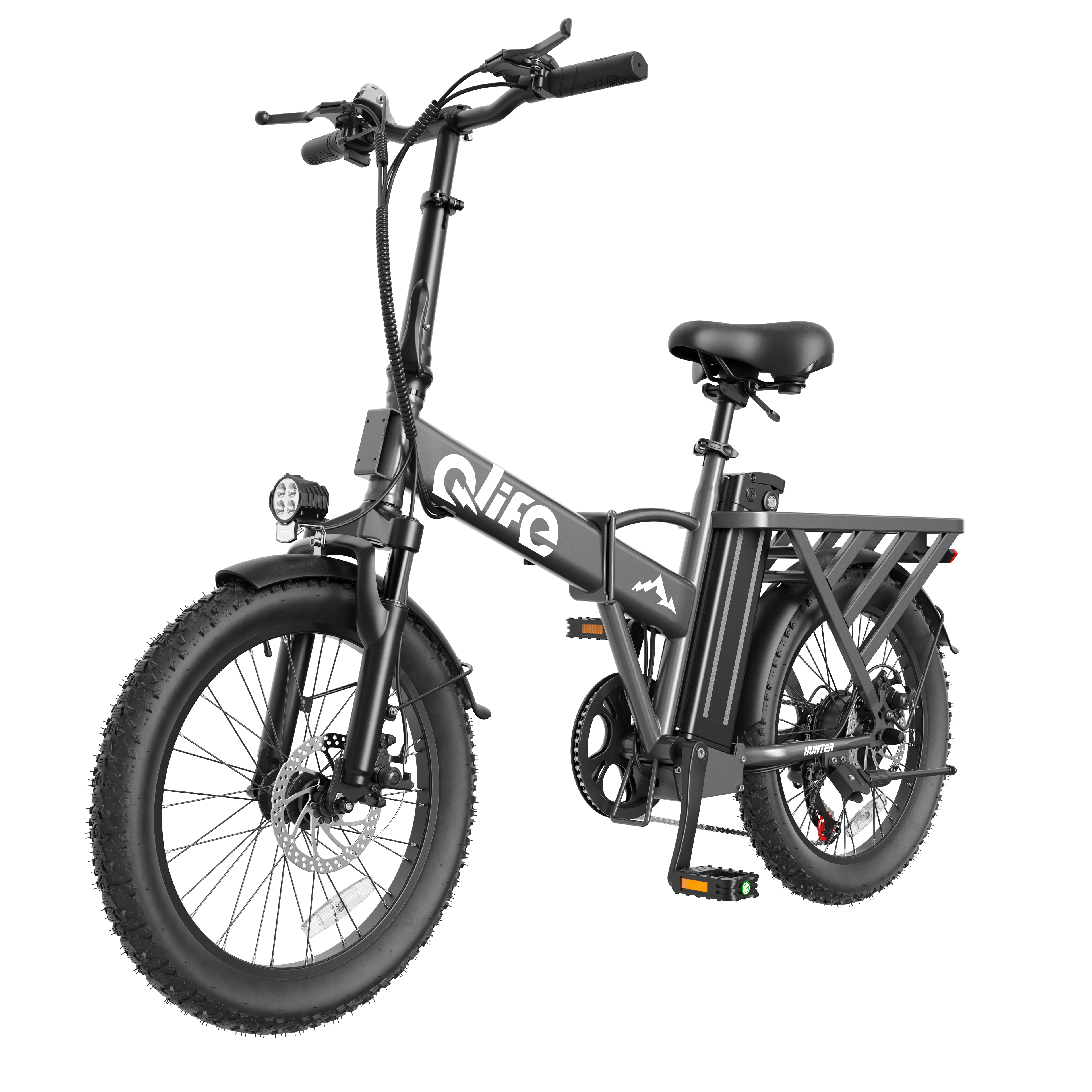 Hunter All-Terrain Folding Electric Bike for Adults