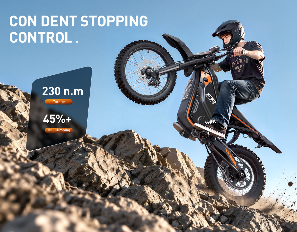 Vela E8 Electric Dirt Bike for Teens & Adults