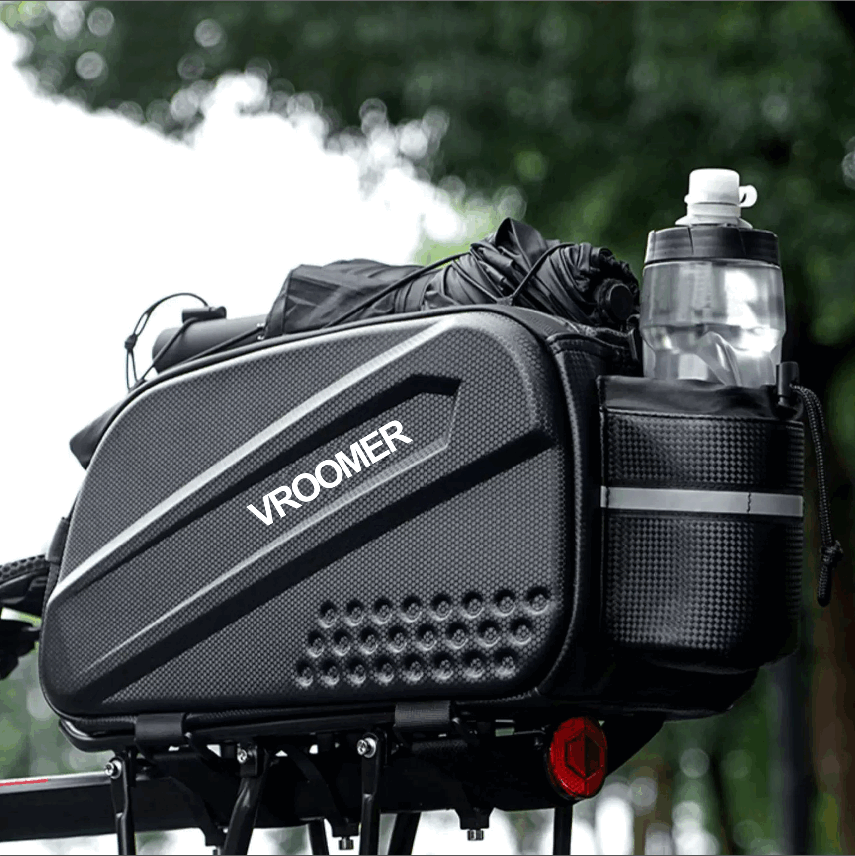 VROOMER 34L Expandable Bike Rack Bag