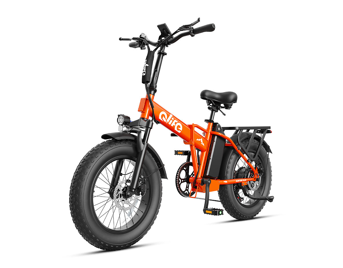 Hunter Plus All-Terrain Folding Electric Bike for Adults