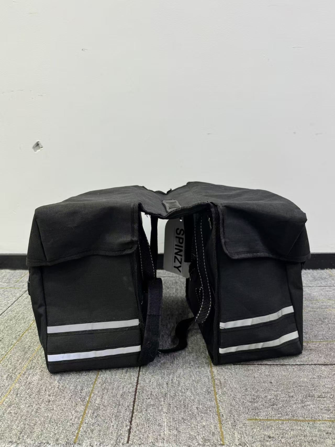 SPINZY Bike Panniers Bag – Large Capacity Saddlebags Adapted for Bicycles, Pannier Bags for Bicycles, Rear Rack Ebike Saddle Bags, Bike Rack Bag, Black