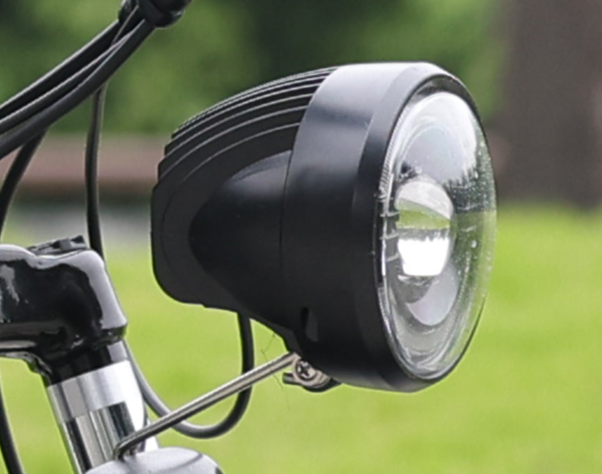 Integrated Front Headlight for Safer Night Riding