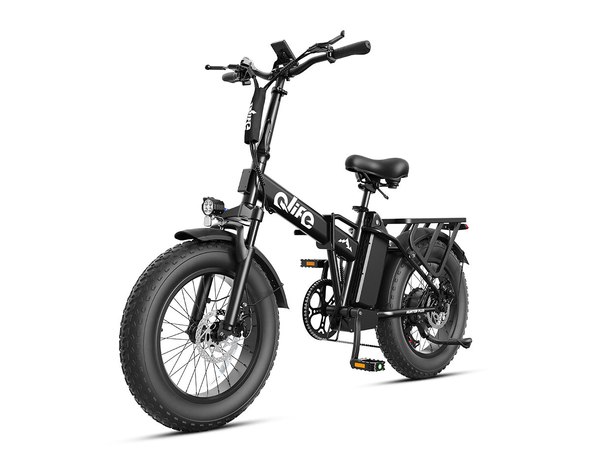 Hunter Plus All-Terrain Folding Electric Bike for Adults