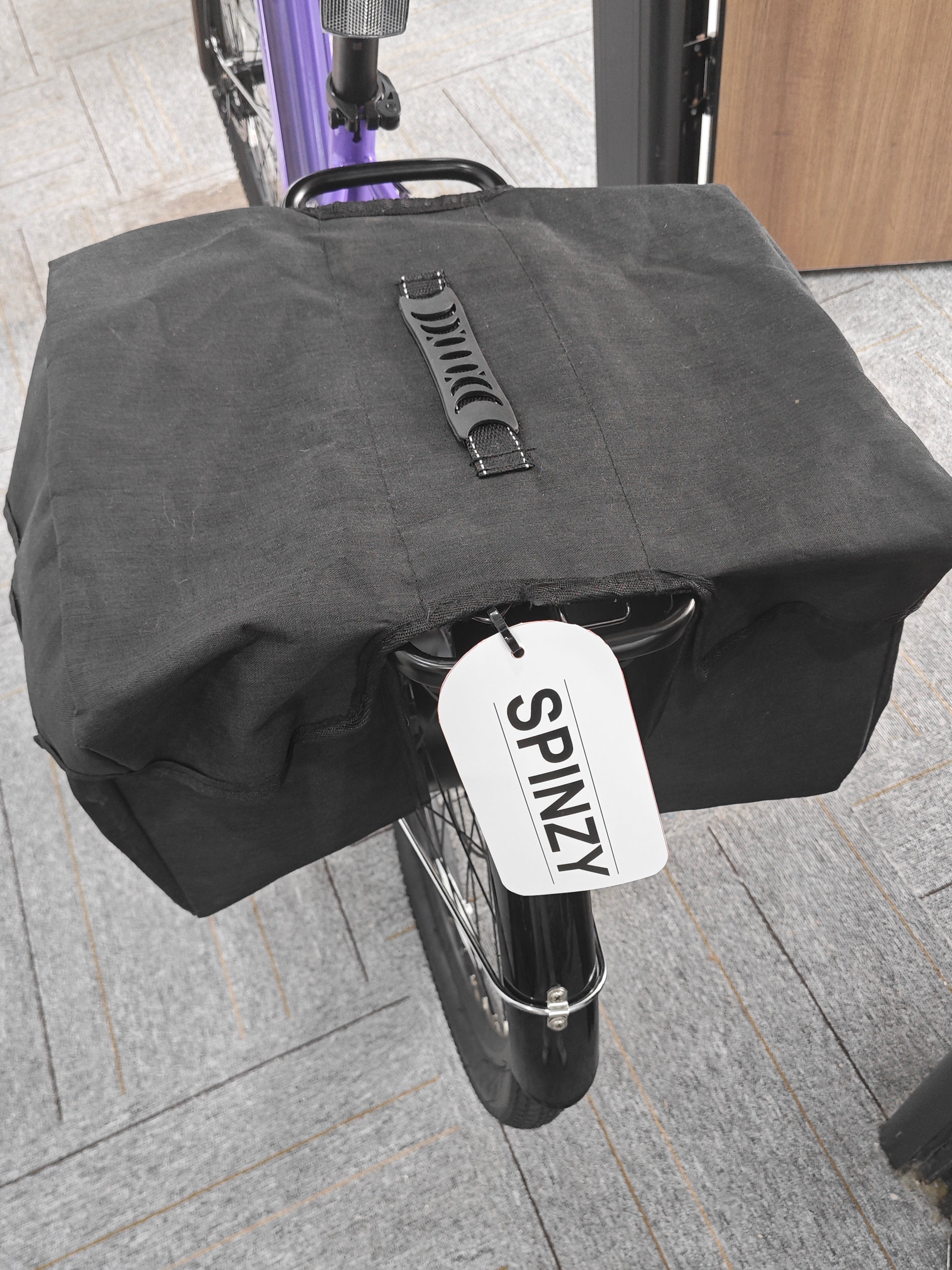 SPINZY Bike Panniers Bag – Large Capacity Saddlebags Adapted for Bicycles, Pannier Bags for Bicycles, Rear Rack Ebike Saddle Bags, Bike Rack Bag, Black