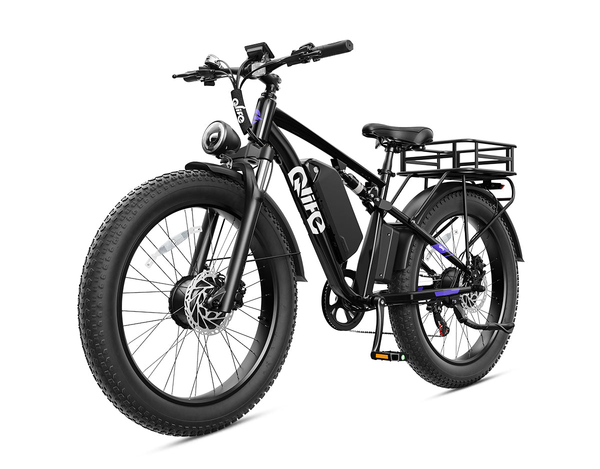 Racer Max Dual Motor 26x4.0'' Fat Tire Electric Bike for Adults