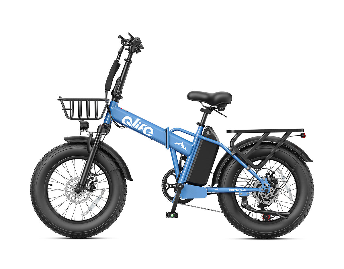 Hunter Plus All-Terrain Folding Electric Bike for Adults