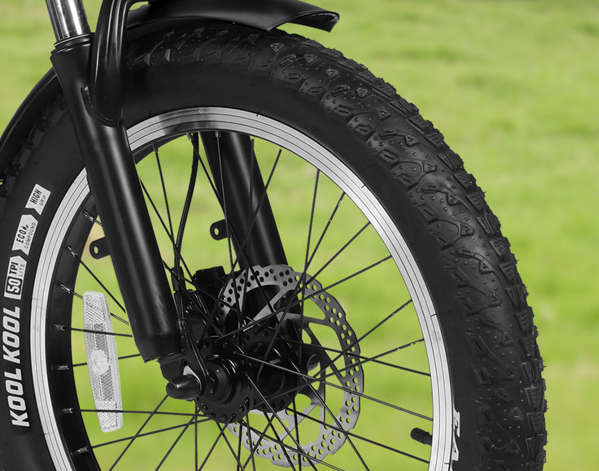 20x3.0" Fat Tires for All-Terrain Stability and Comfort