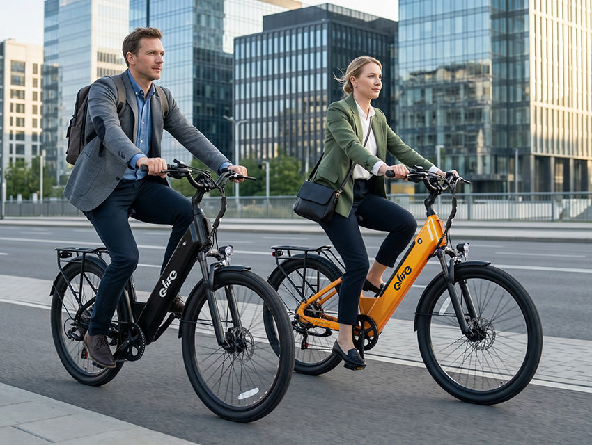 Cityone Plus Step-Thru Electric Commuter Bike, Lifestyle