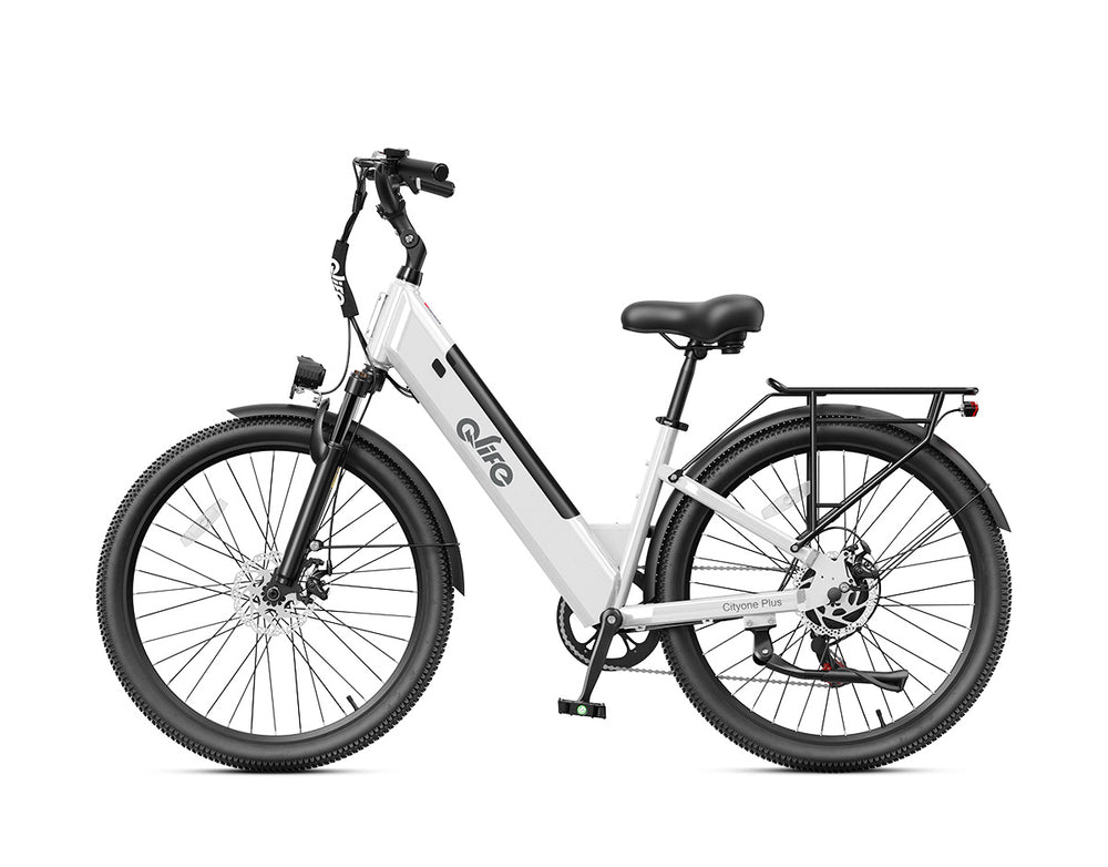 Cityone Plus Step-Thru Electric Commuter Bike, Standard, White