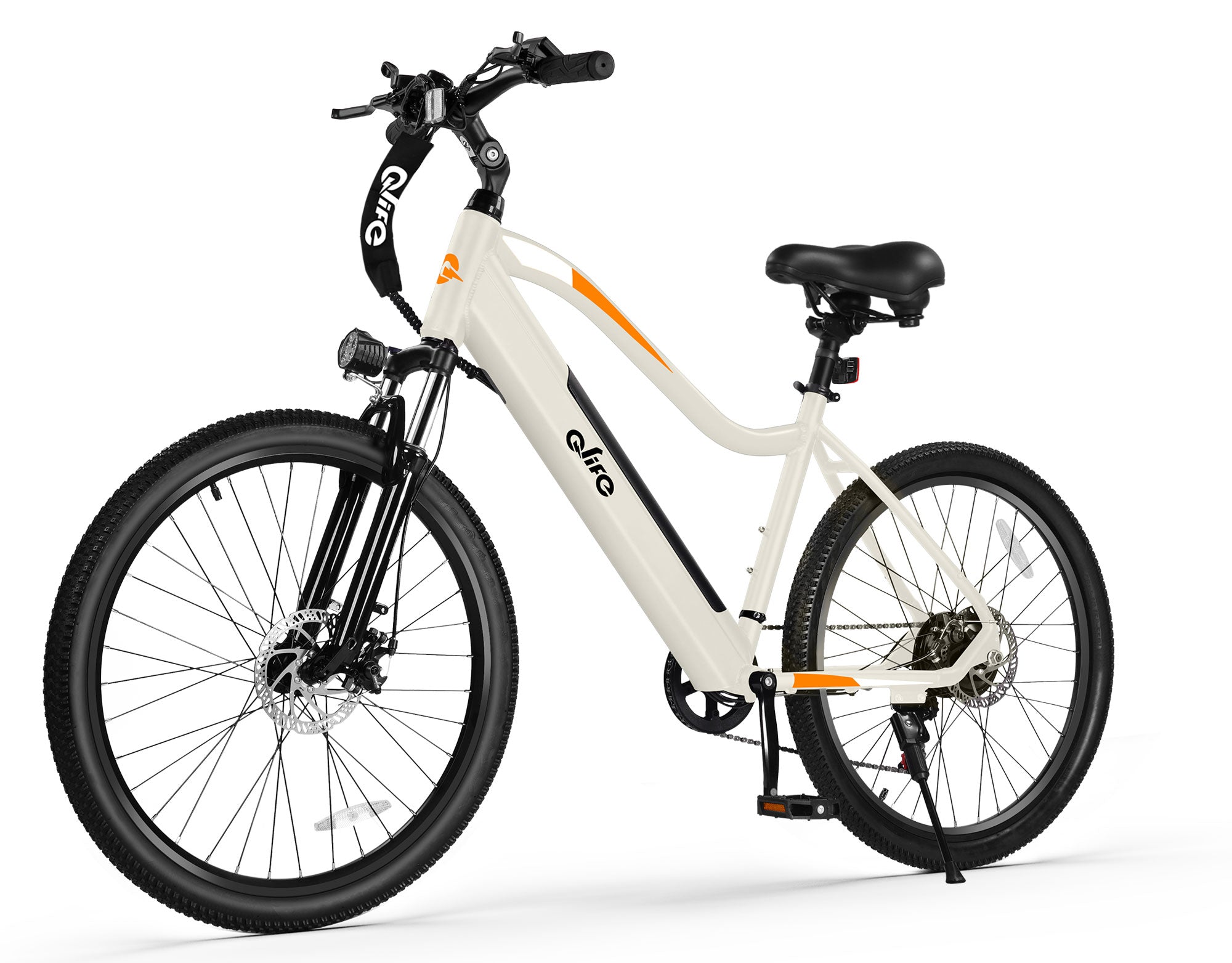 Cityone Step Over 2.0 Electric Mountain Bike, Classic Frame, White