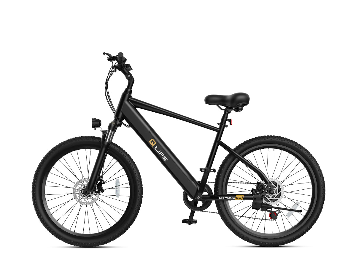 Cityone Step Over 2.0 Electric Mountain Bike, Updated Frame, Black 2