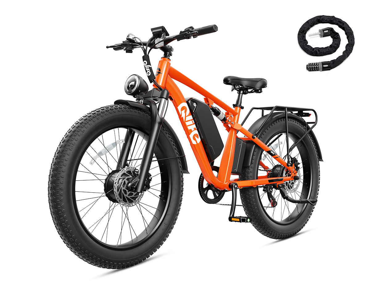 Racer Max Dual Motor 26x4.0'' Fat Tire Electric Bike for Adults