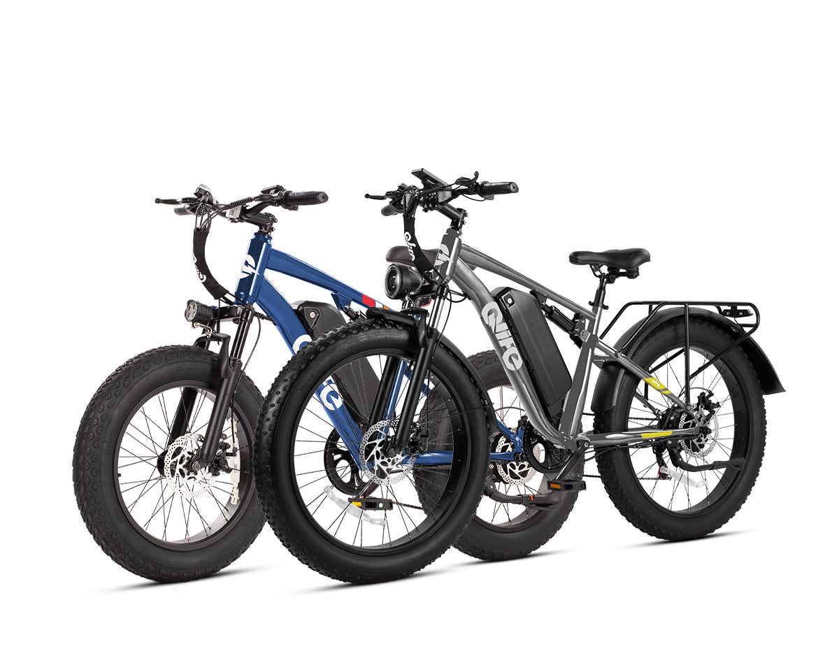 Qlife® Ebike Combo Sale Racer 20x4.0'' Fat Tire 2.0+Racer Plus 26x4.0'' Fat Tire 2.0