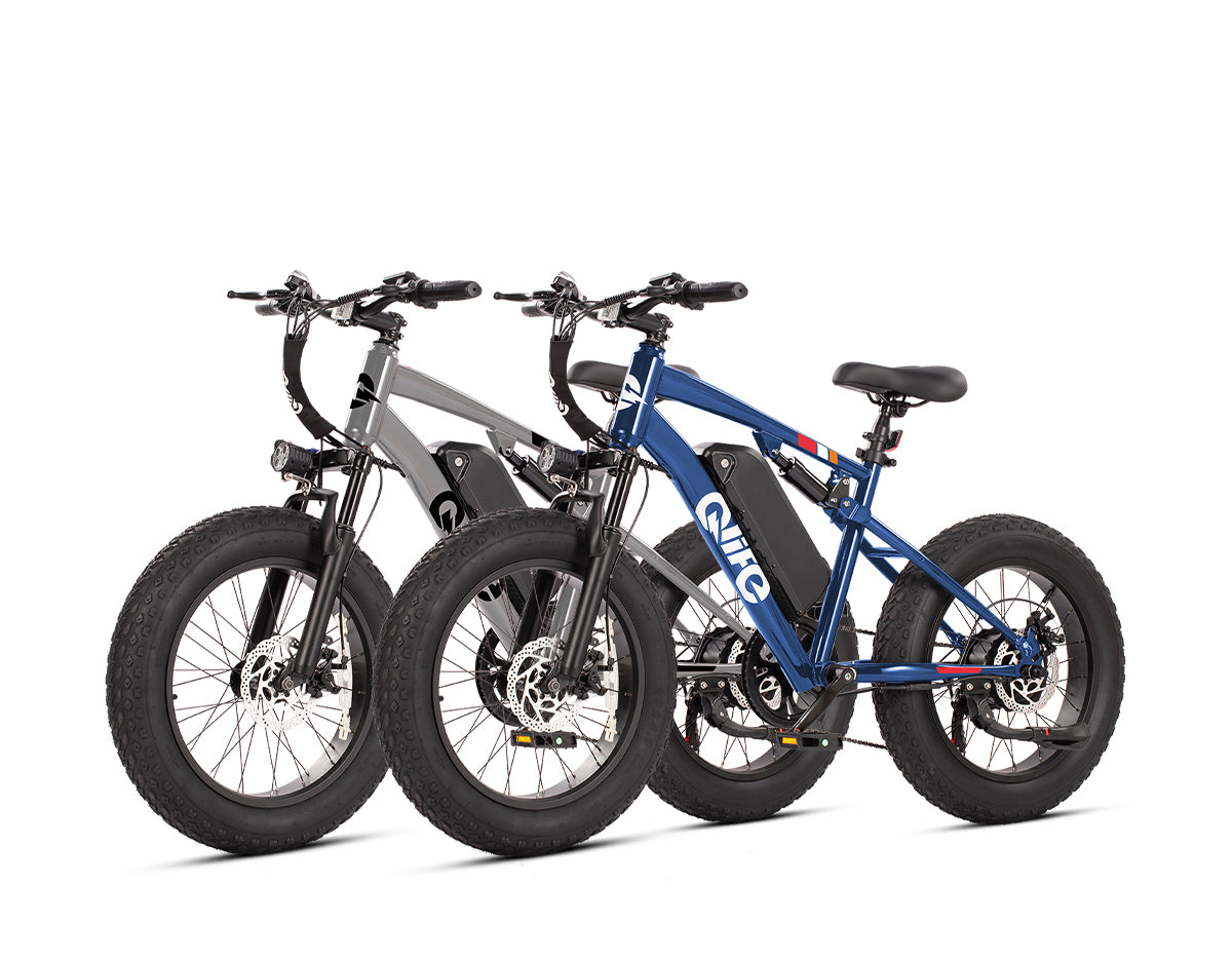 Qlife® Ebike Combo Sale Racer 20x4.0 Fat Tire 2.0*2