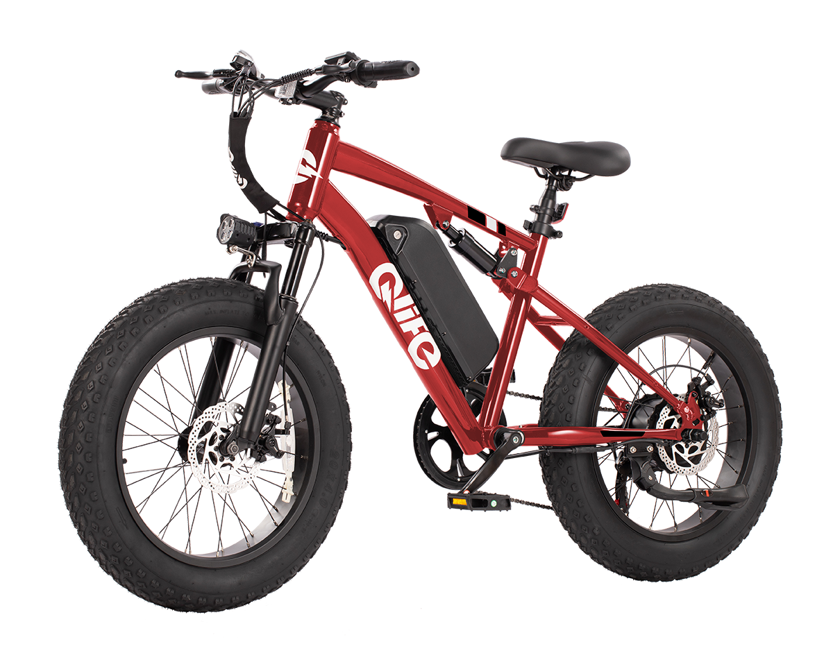 Racer 20x4.0'' Fat Tire 2.0 Electric Bike, Standard, Red