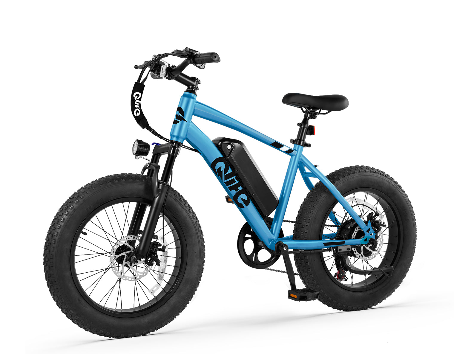 Racer 20x4.0'' Fat Tire Electric Bike For Adults, Standard, Light Blue 2