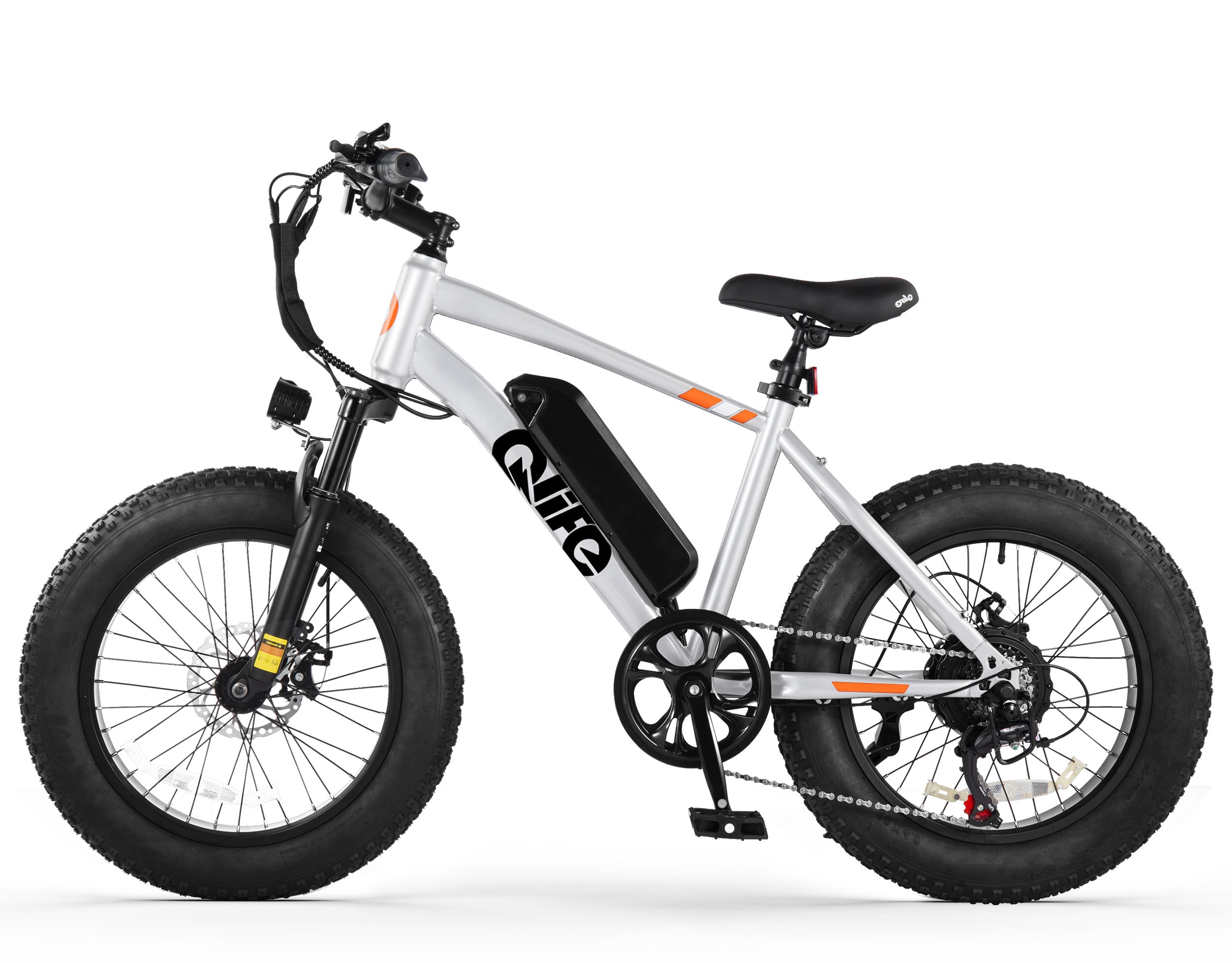 Racer 20x4.0'' Fat Tire Electric Bike For Adults, Standard, White