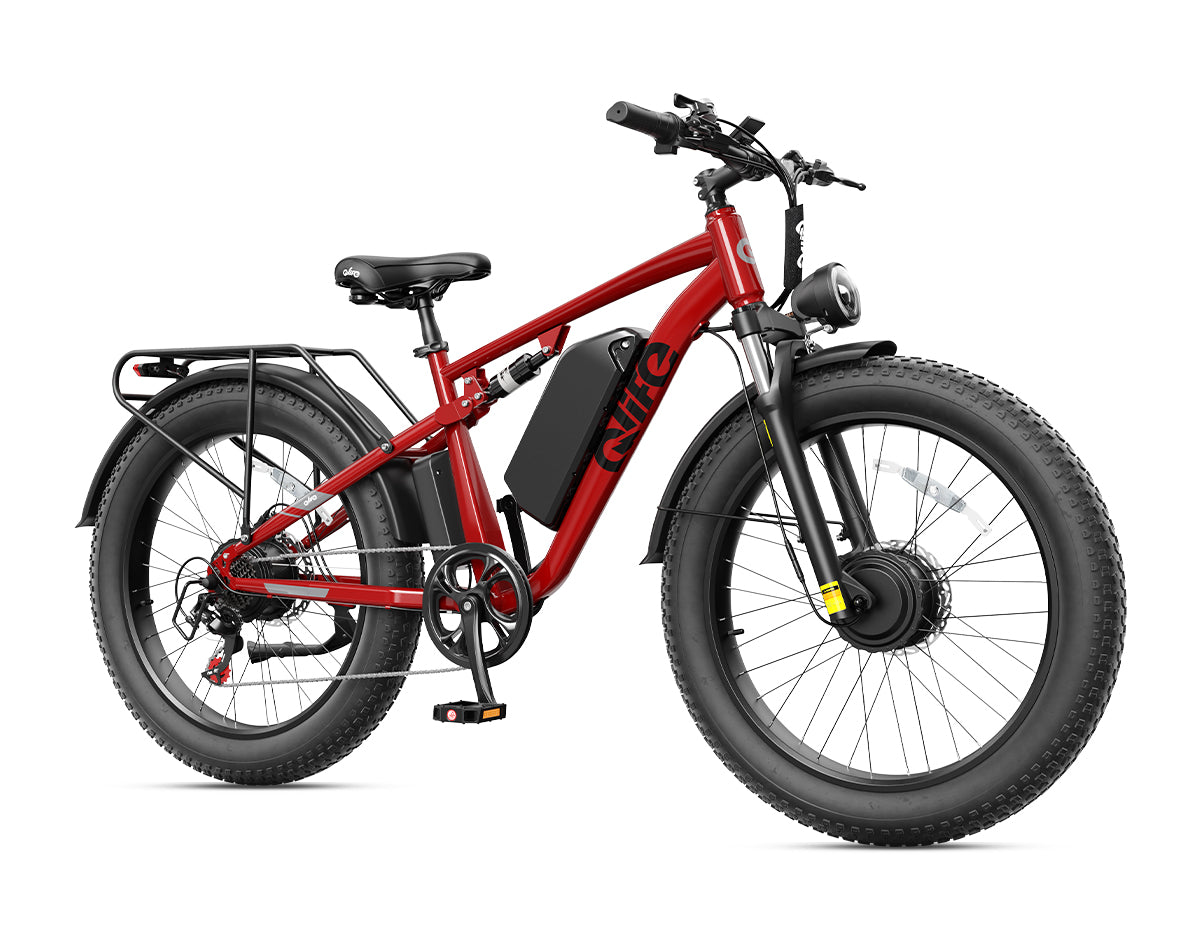 Racer Max Dual Motor 26x4.0'' Fat Tire Electric Bike for Adults, Standard, Red 3