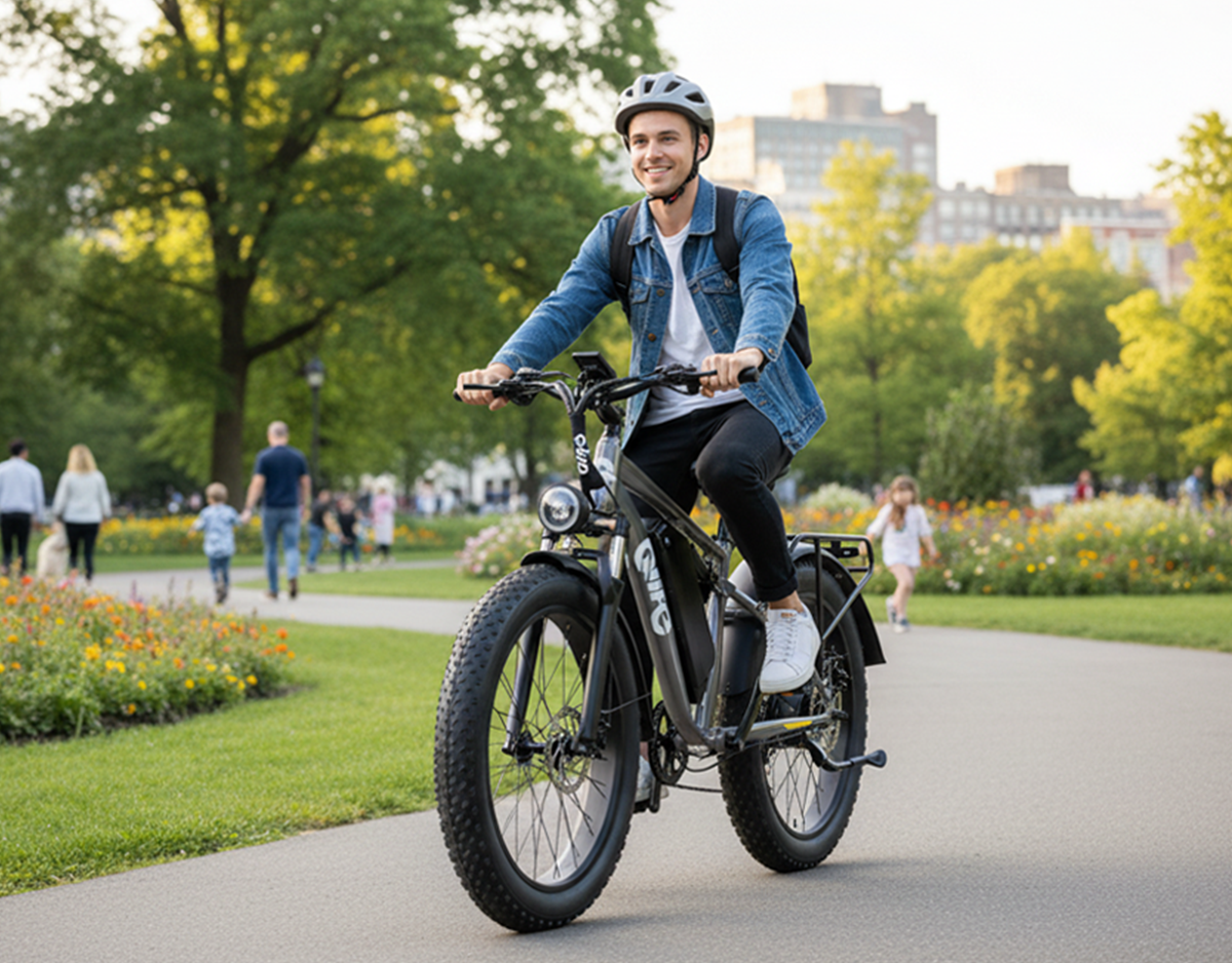 Racer Plus 26x4.0'' Fat Tire 2.0 Electric Bike For Adults, Lifestyle 6