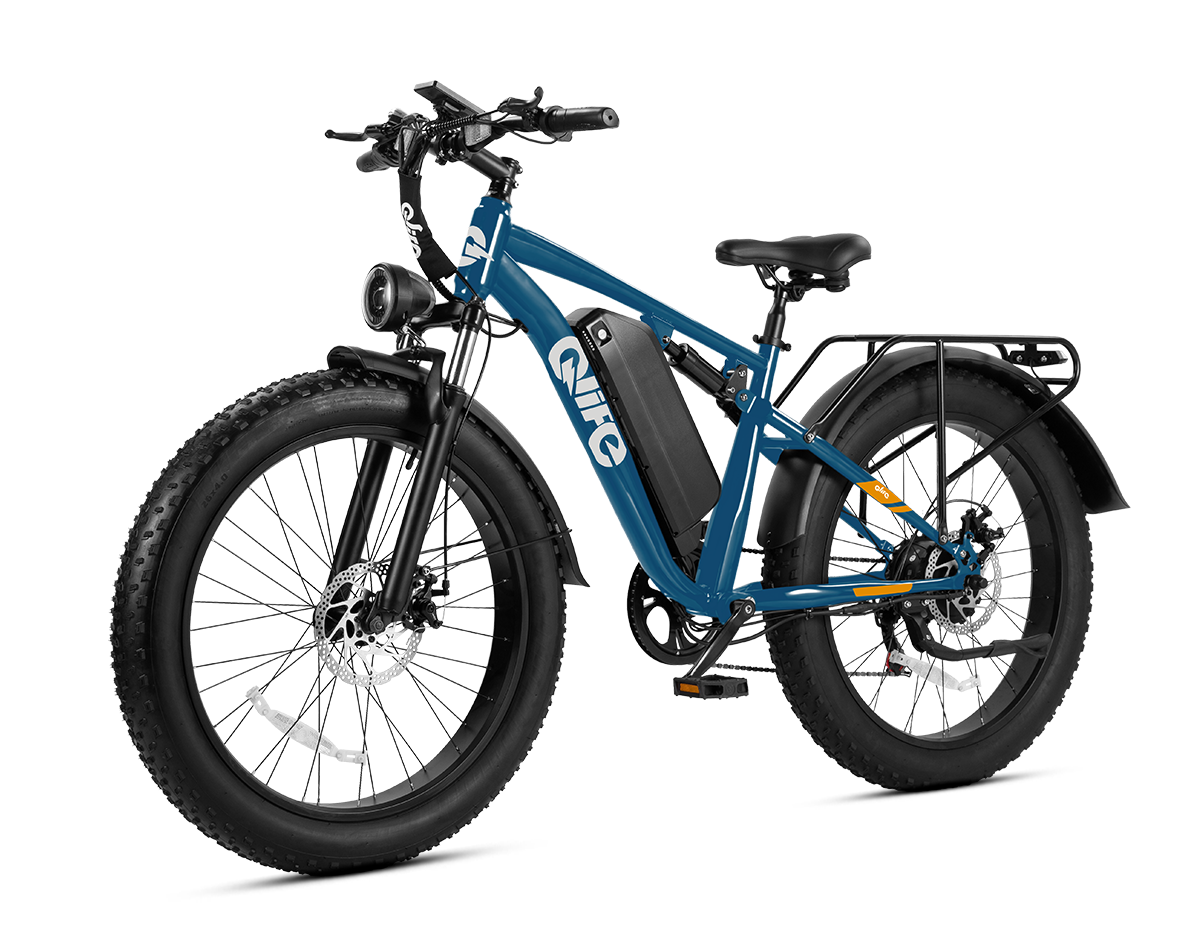 Racer Plus 26x4.0'' Fat Tire 2.0 Electric Bike For Adults, Standard, Blue