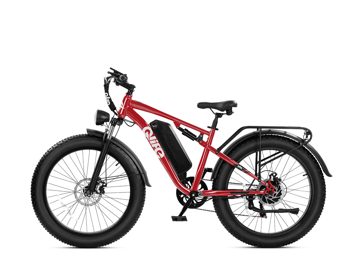 Racer Plus 26x4.0'' Fat Tire 2.0 Electric Bike For Adults, Standard, Red 2