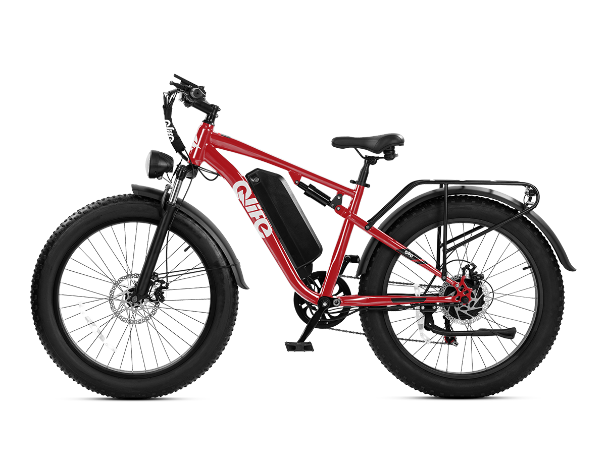Racer Plus 26x4.0'' Fat Tire 2.0 Electric Bike For Adults, Standard, Red 2
