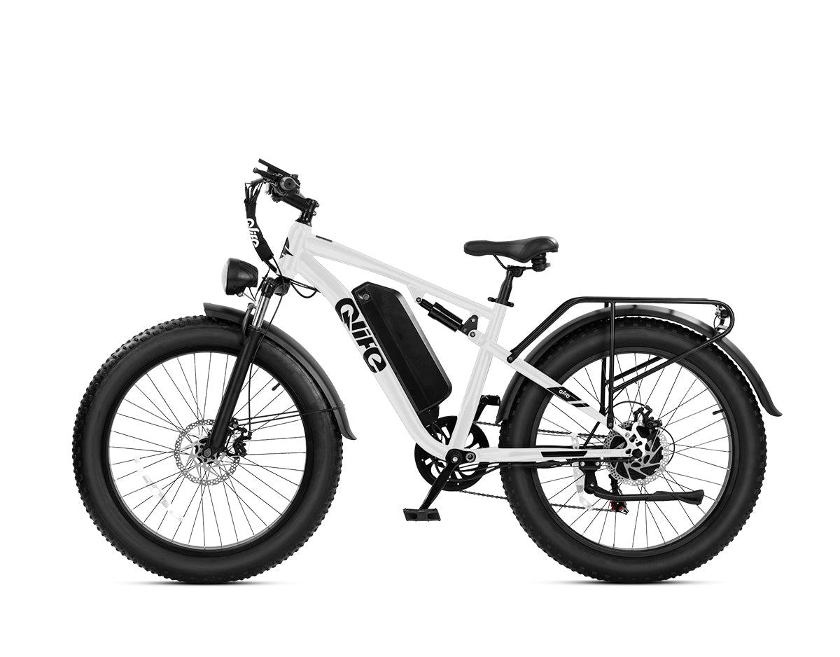 Racer Plus 26x4.0'' Fat Tire 2.0 Electric Bike For Adults, Standard, White 2