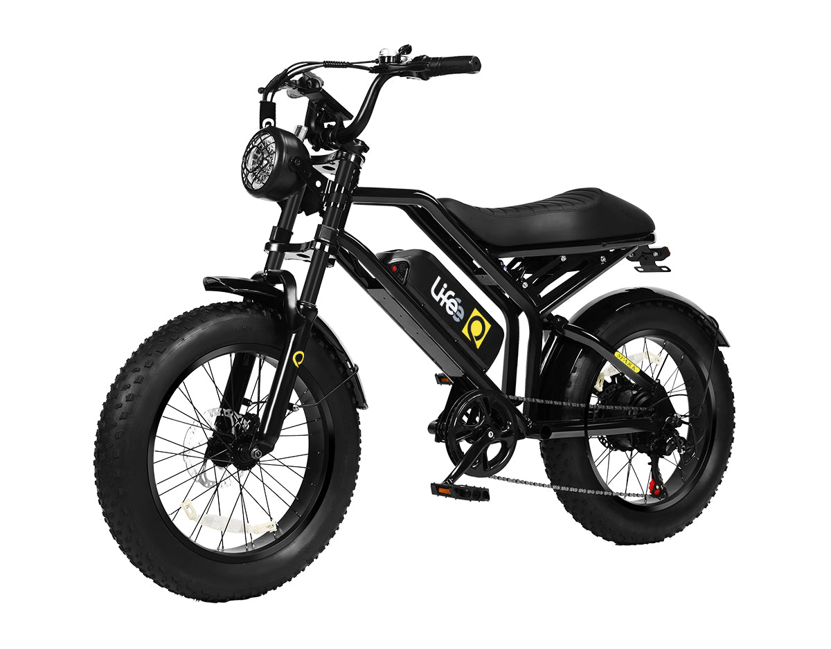 Spark 20x4.0" Moped-Style E-Bike, Standard, Black 2