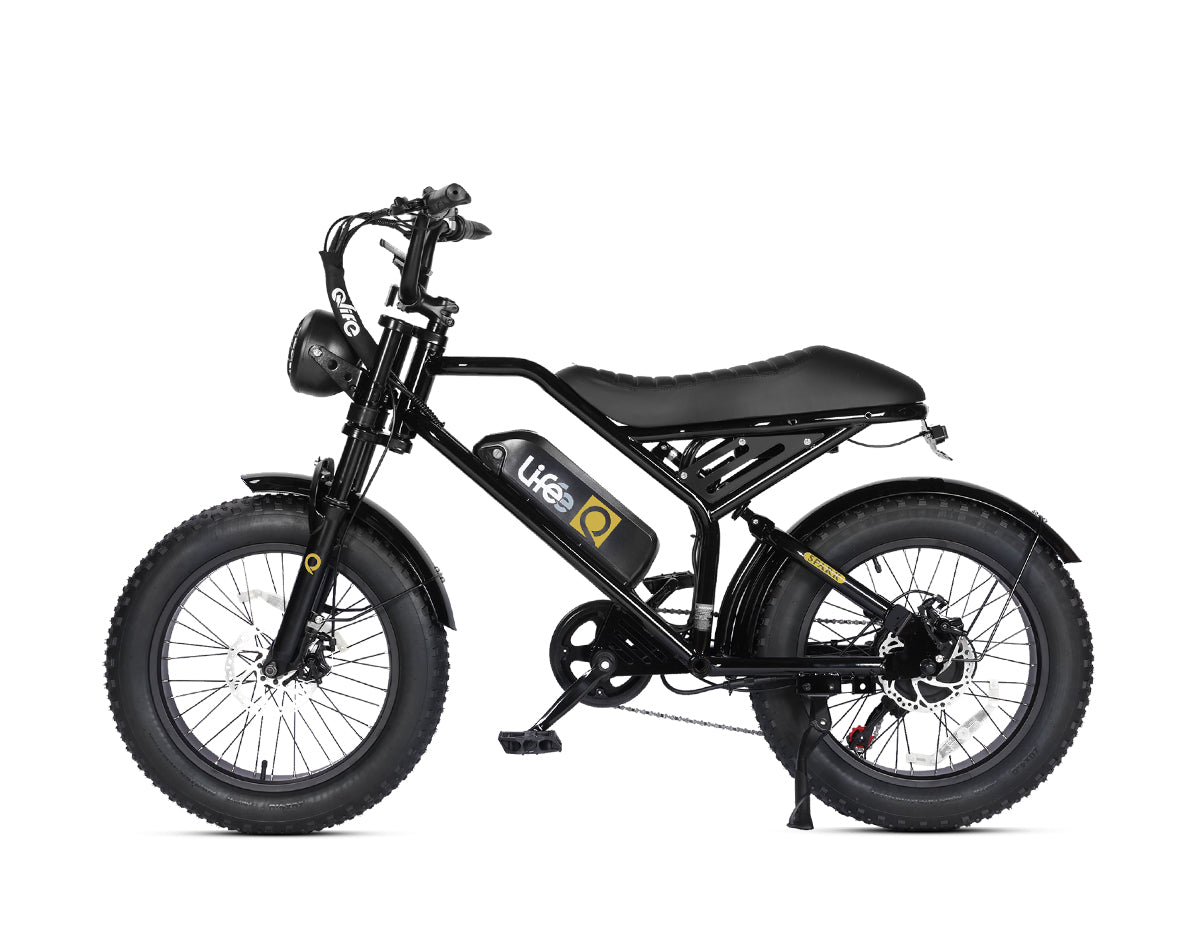Spark 20x4.0" Moped-Style E-Bike, Standard, Black 6