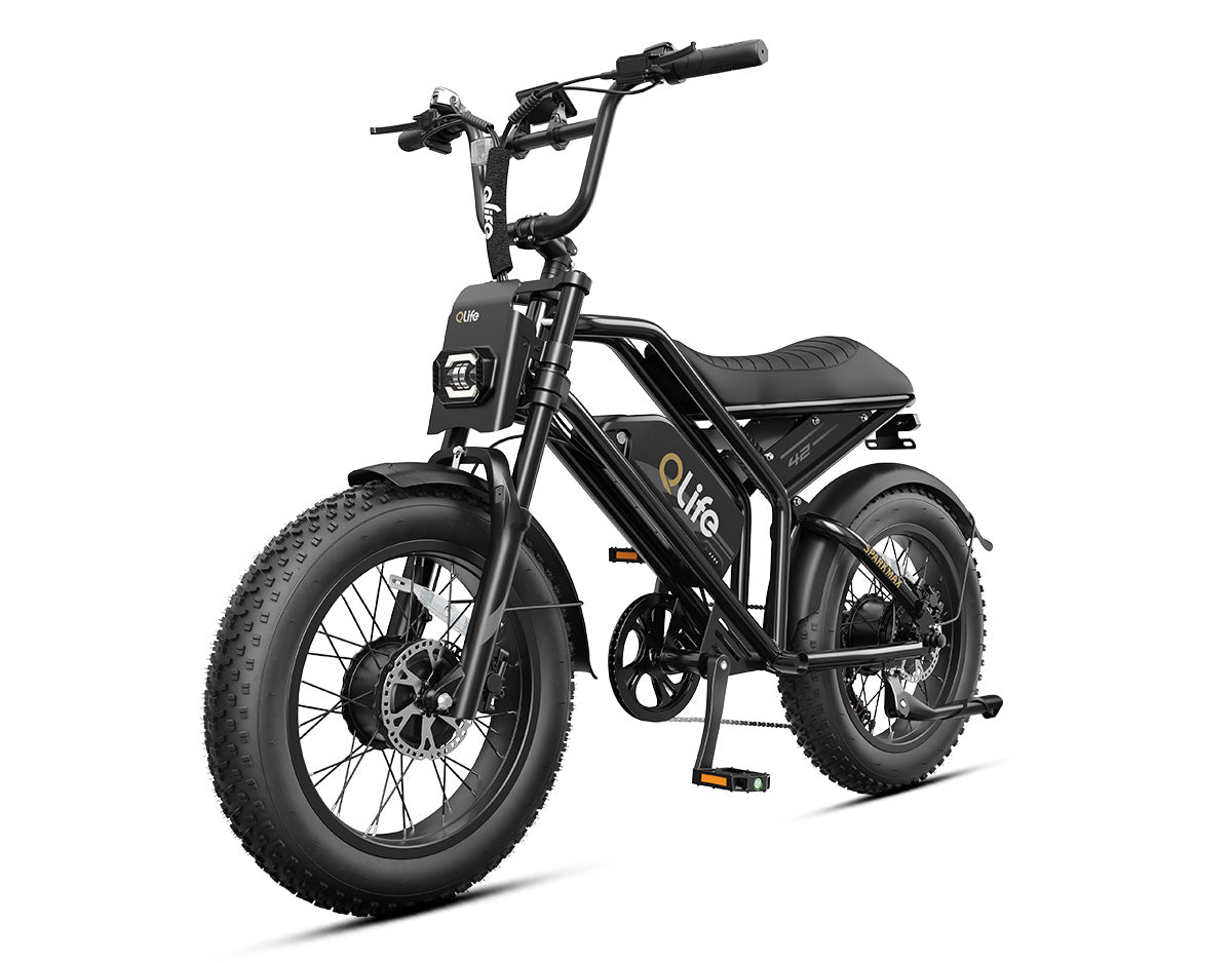 Spark Max Dual Motor 20x4.0" Hydraulic Brakes Moped-Style E-Bike, standard, black 1