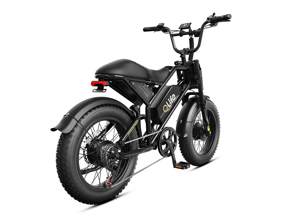 Spark Max Dual Motor 20x4.0" Hydraulic Brakes Moped-Style E-Bike, standard, black 3