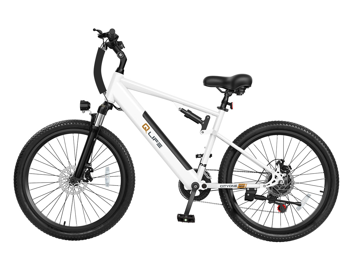 Cityone Step Over Ultra Full Suspension Mountain eBike for Adults