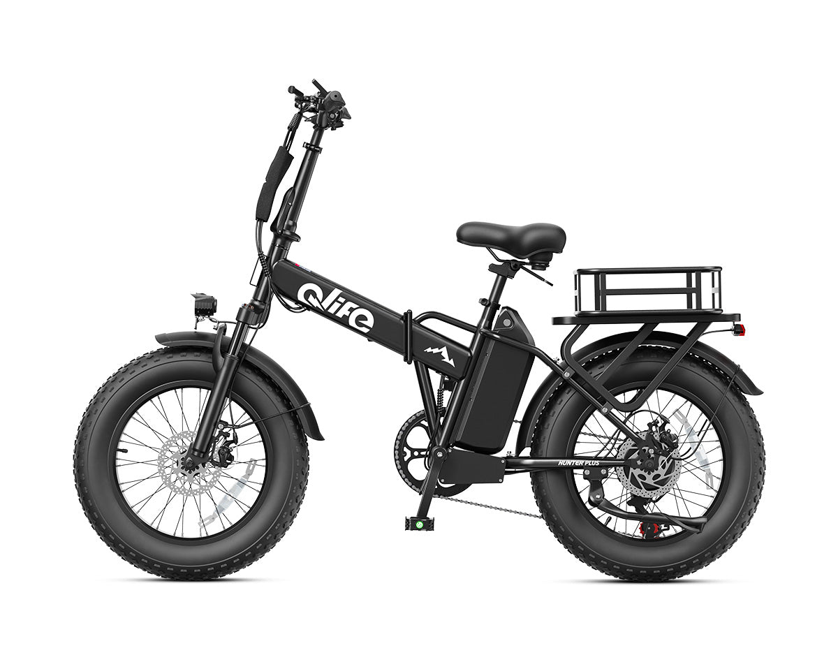 Hunter Plus All-Terrain Folding Electric Bike for Adults